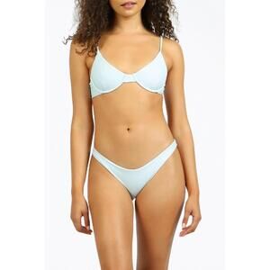 NEW NIRVANIC aix underwire bikini top in eco natural